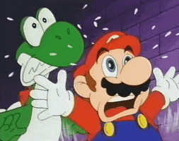 Scared Super Mario GIF by Gaming GIFs