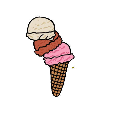 Ice Cream Dessert Sticker by Alex Lumain