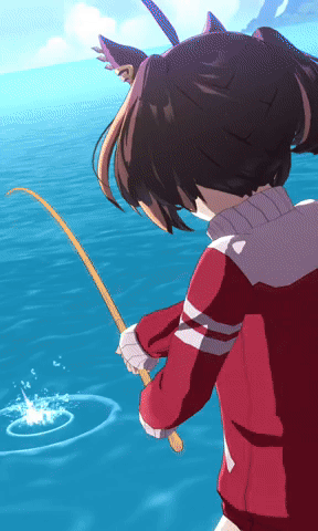 Uma Musume Pretty Derby Fishing GIF