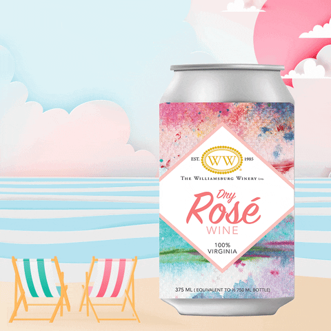 Canned Wine GIF by Williamsburg Winery