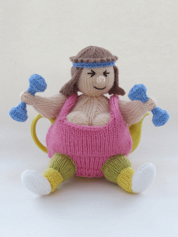 TeaCosyFolk exercise fat knitting knit GIF
