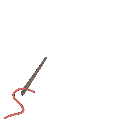 Embroidery Needle Sticker by Thread Jar