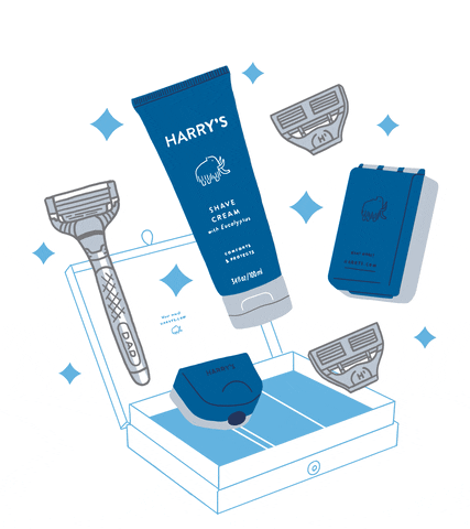 hapostrophe self care fathers day grooming shaving GIF