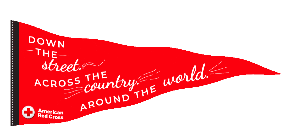 Waving Red Cross Sticker by American Red Cross for iOS & Android GIPHY