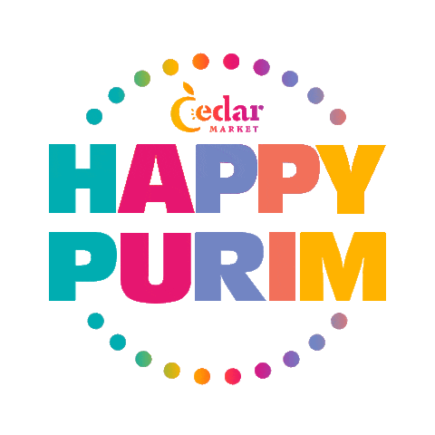 Jewish Happy Purim Sticker by Cedar Market