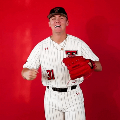 Austin Becker GIF by Texas Tech Baseball