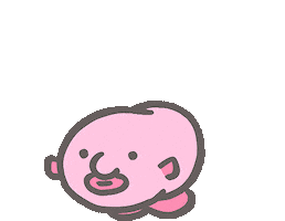 Spin Blobfish Sticker by KdeeStix