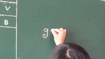 calligraphy chalk GIF