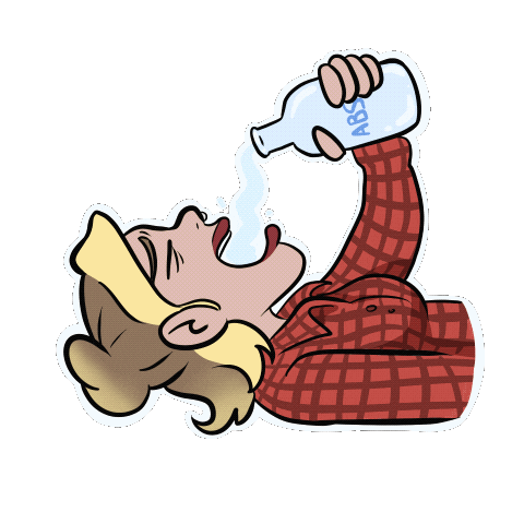 Drunk Sticker