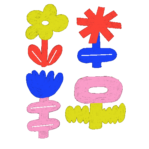 Happy Flowers Sticker by made by risha