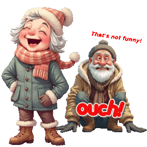 Falling Down Sticker