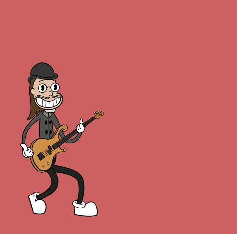 Bass Guitar GIF by jbianart