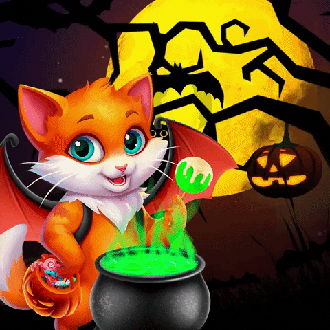 Trick Or Treat Cat GIF by G5 games