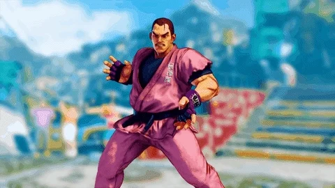 Excited Street Fighter GIF