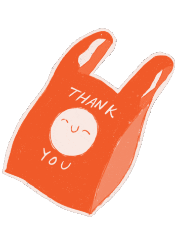 Thanks Bag Sticker
