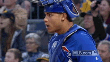 chicago cubs chest pound GIF by MLB