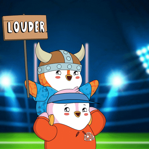 Say It Louder Game Day GIF by Pudgy Penguins