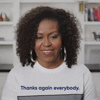 Michelle Obama Thank You GIF by When We All Vote