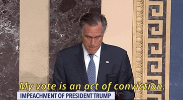 Mitt Romney Impeachment GIF