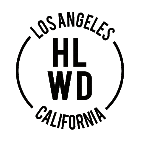 Los Angeles Hollywood Sticker by Rob Jelinski Studios, llc.