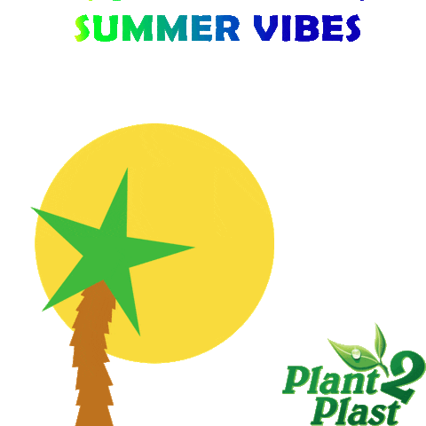 Summer Vibes Sticker by Plant2Plast A/S