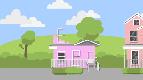 pop-up art GIF door molehill