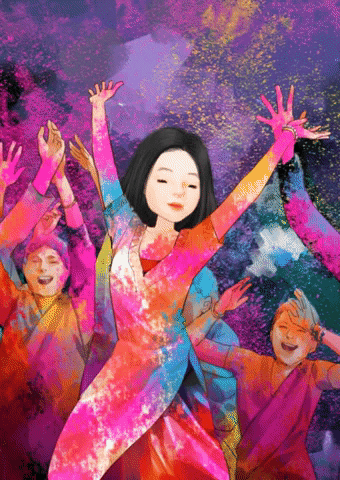 Festival Of Colours Celebration GIF - Find & Share on GIPHY