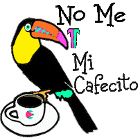 Coffee Bird Sticker by The Trelles Cottage