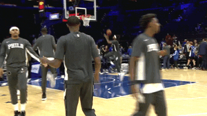Excited Warm Up GIF by NBA