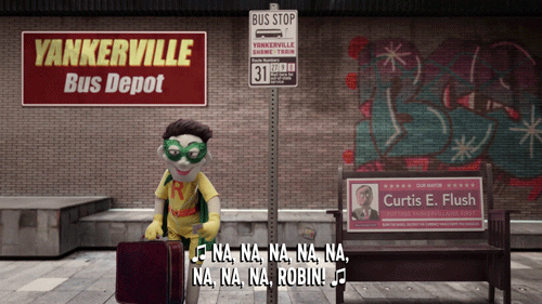 Dress Up Super Hero GIF by Crank Yankers by CrankYankers
