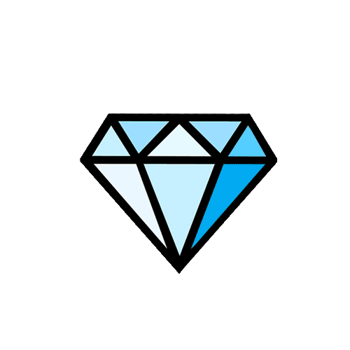 Diamond Sticker by Rebel Dawg