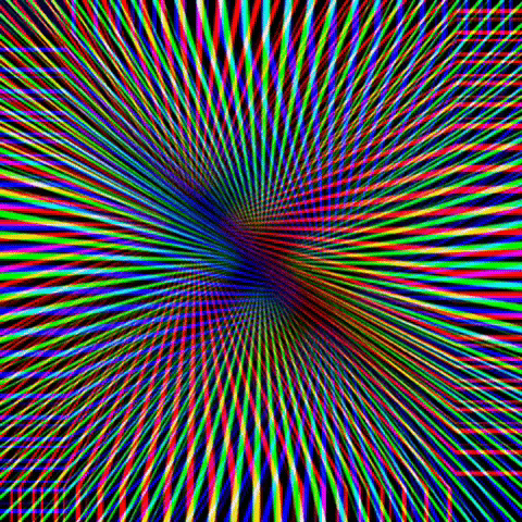 dinaaaaaah glitch trippy psychedelic black GIF