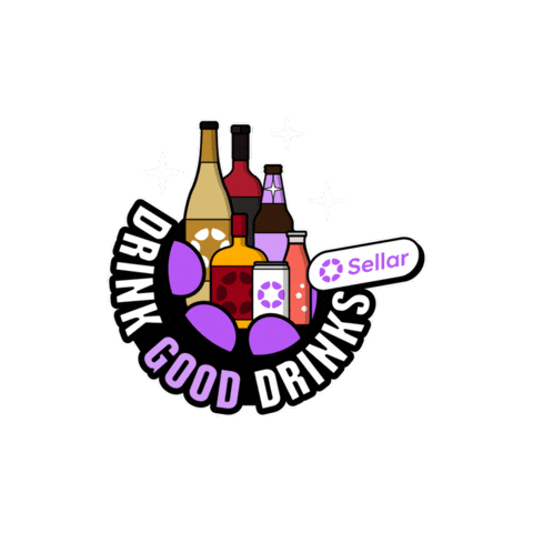 Drink Good Drinks Sticker by Sellar