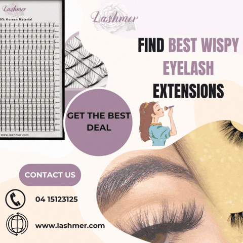 Wispy Eyelash Extensions GIF