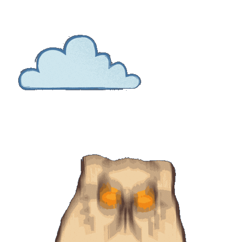 Sonne Groundhog Sticker by Fuzzstock Bergfestival