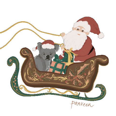 Merry Christmas Sticker by Pankeen Design