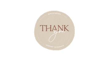Thank Fotografie Sticker by Marije Kocken