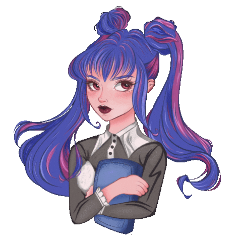 Art Girl Sticker