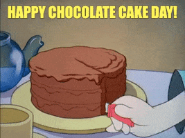 Chocolate Cake Funny Holiday GIF by GIFiday