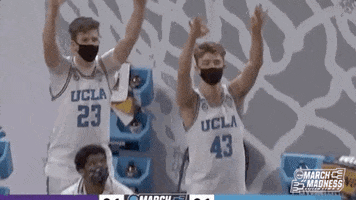 College Basketball Reaction GIF by NCAA March Madness