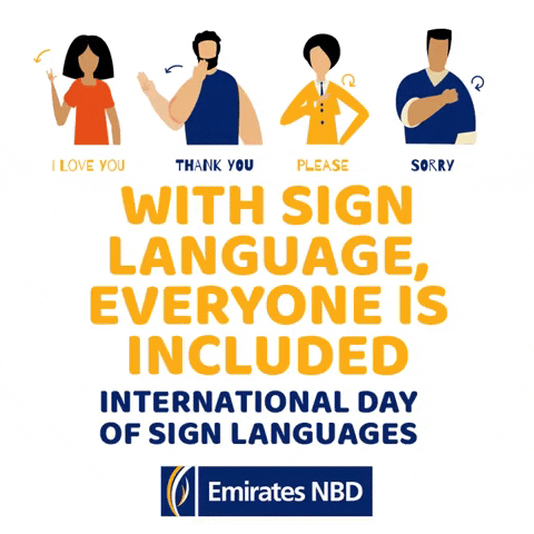 Sign Language GIF by EmiratesNBD