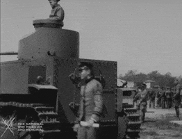 Black And White Goodbye GIF by National WWI Museum and Memorial
