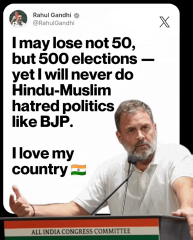 Rahul Gandhi India GIF by Indian National Congress