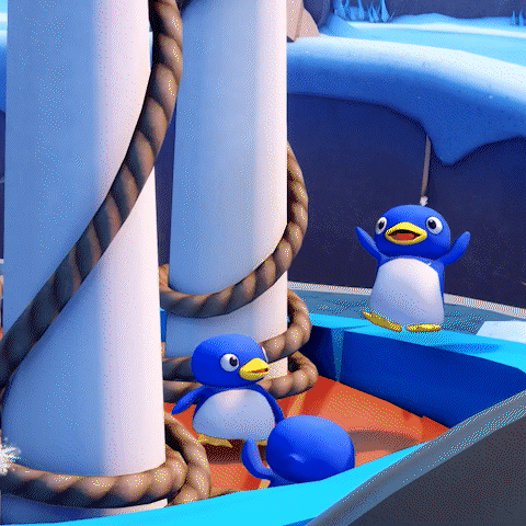 Penguin Celebrate GIF by Mario + Rabbids
