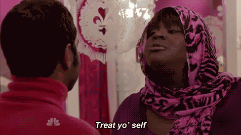 parks and recreation treat yo self GIF