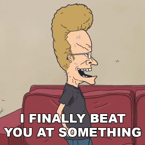 I Win Beavis And Butthead GIF by Paramount+