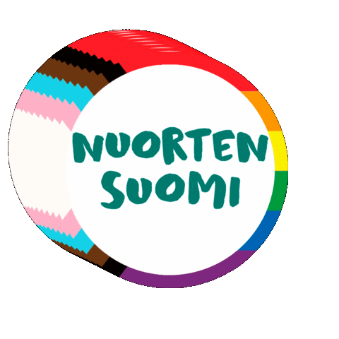 Pride Sateenkaari Sticker by Nuorten Suomi