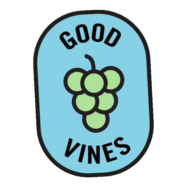 Grapes Sticker by Good Vines