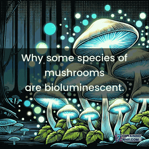 Mushrooms Bioluminescence GIF by ExplainingWhy.com