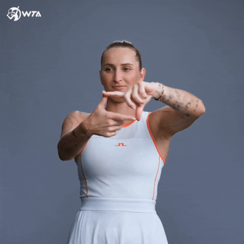 Look Through Marketa Vondrousova GIF by WTA
